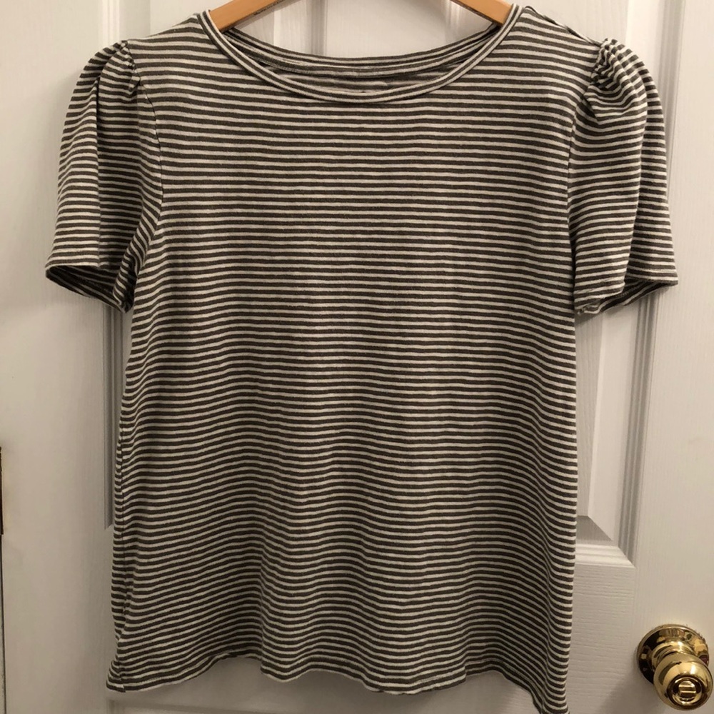 LOFT Puff Sleeve Sweater Tee